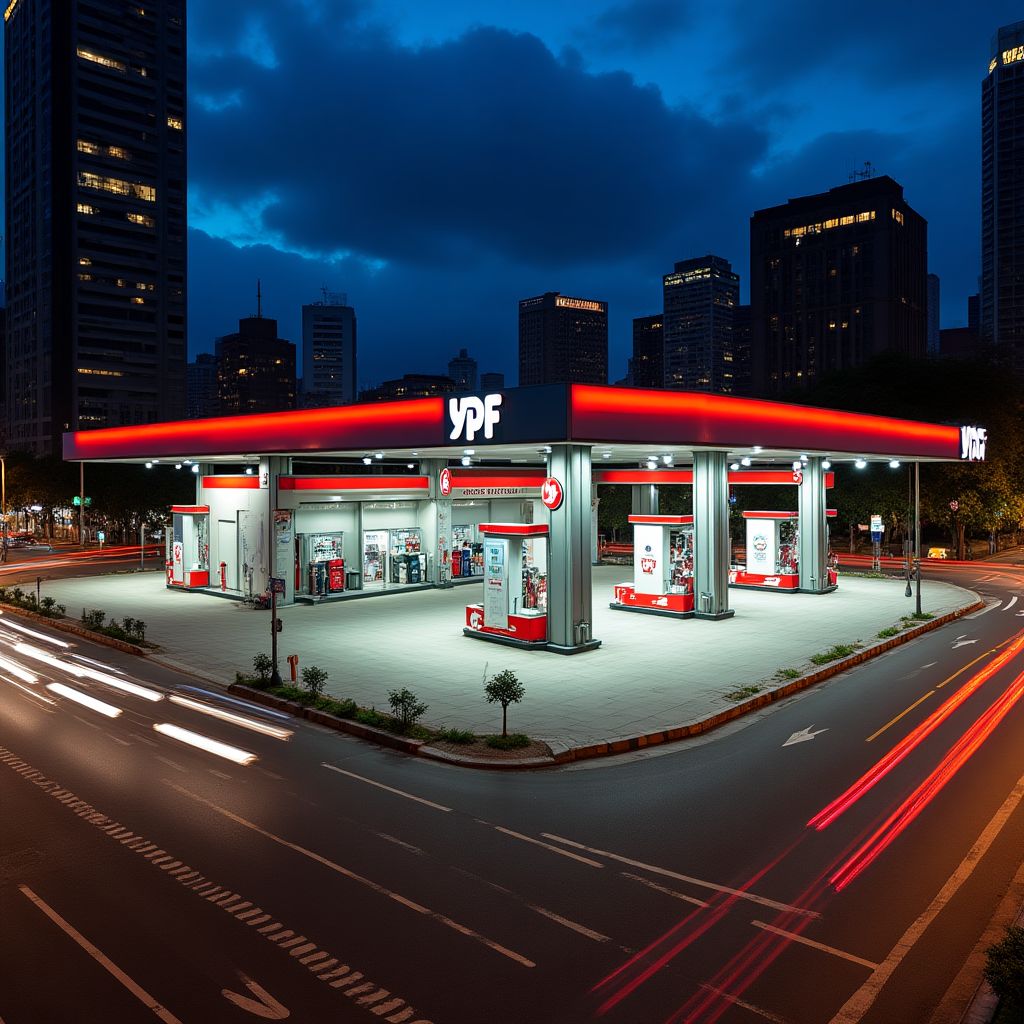 Estación YPF en Buenos Aires