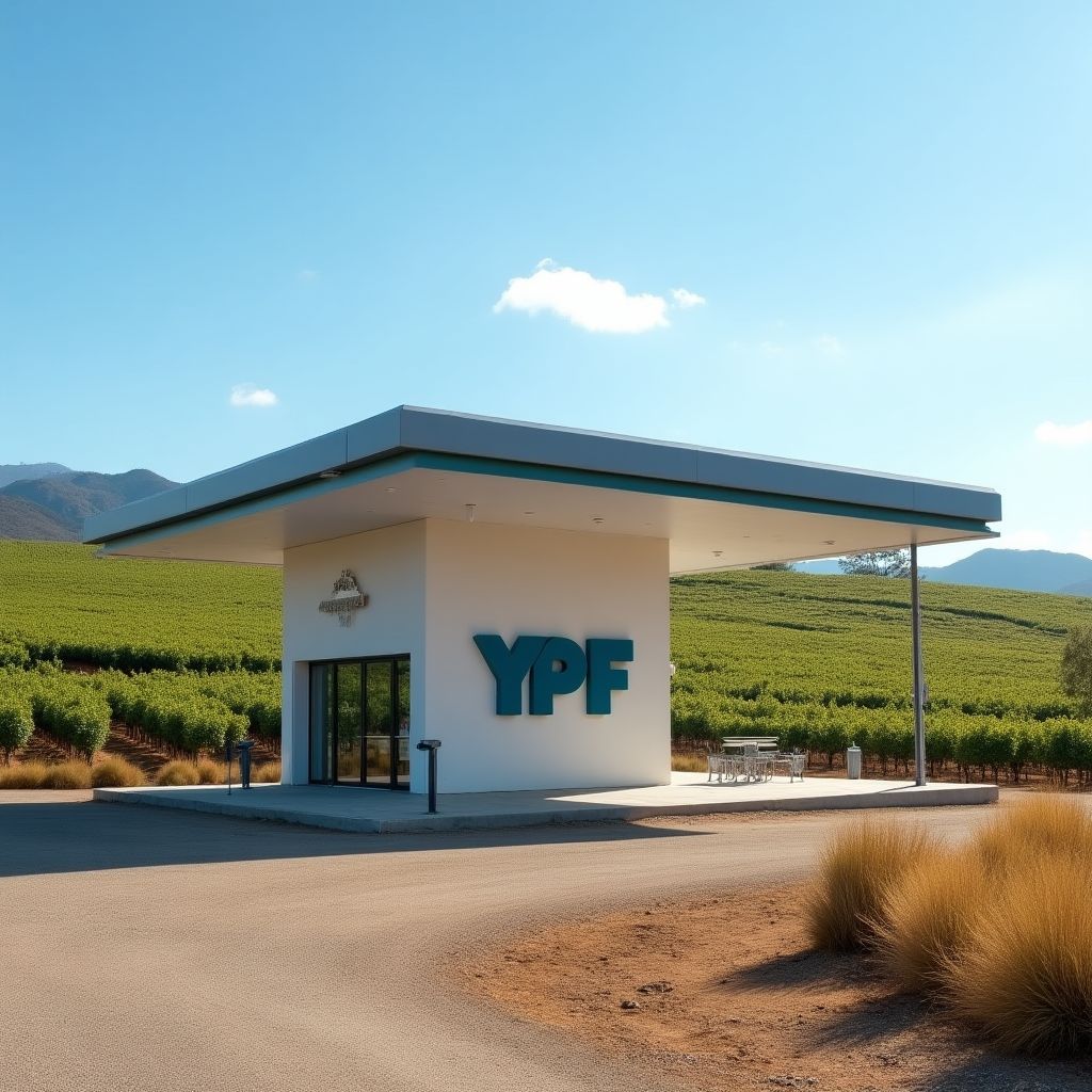 Estación YPF en Mendoza